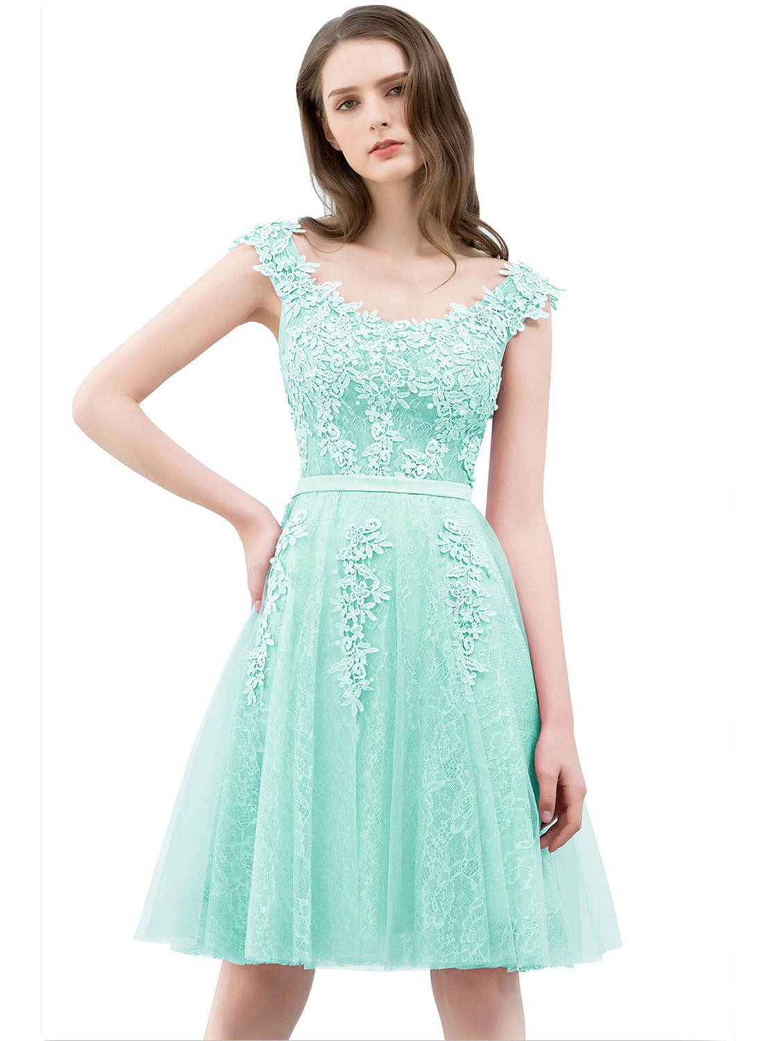 Robe de cocktail bleu clair sale