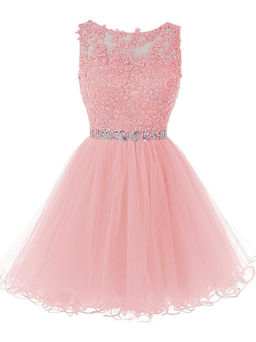 Robe courte sales rose poudré