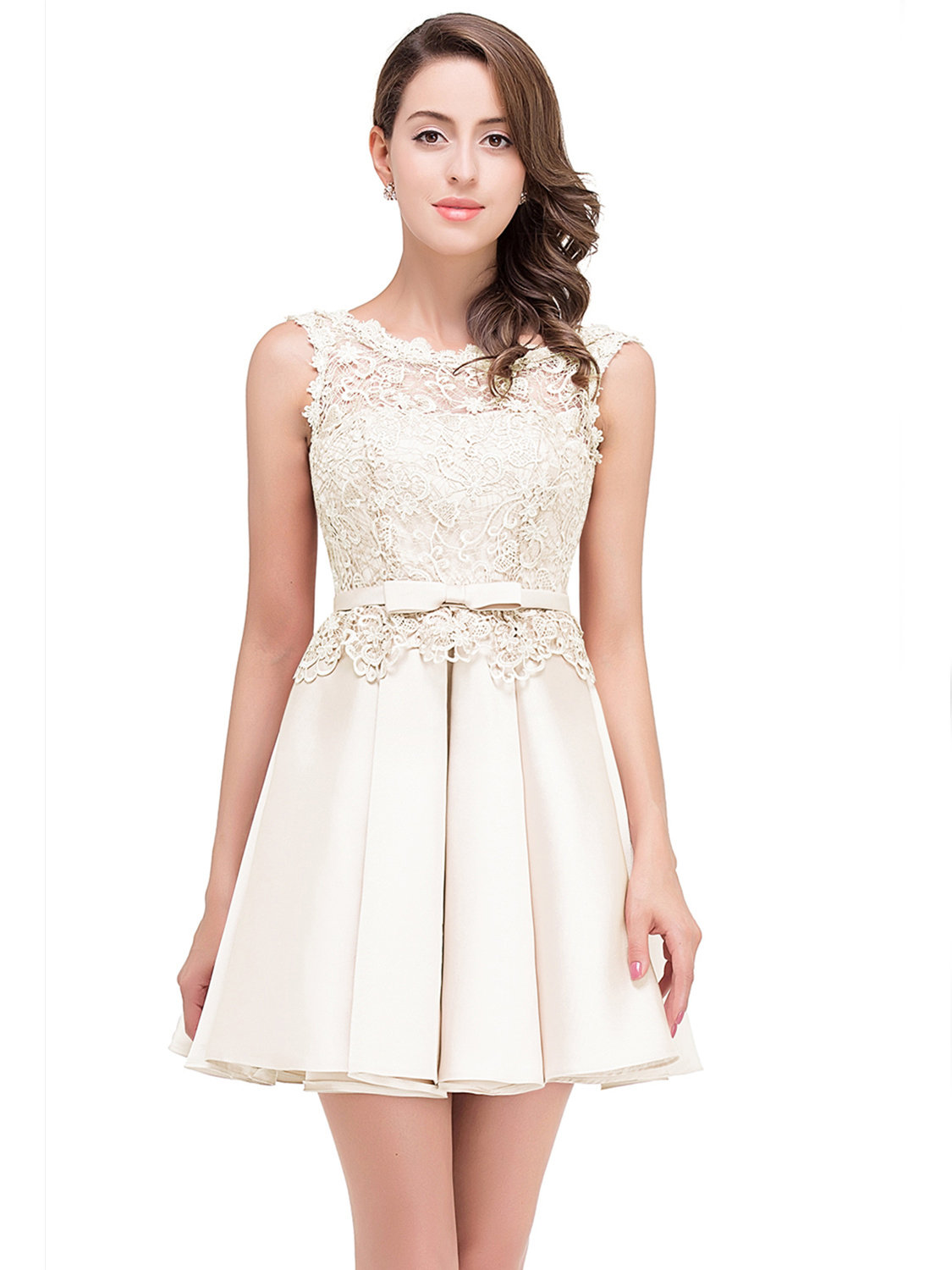 Robe hotsell crème dentelle