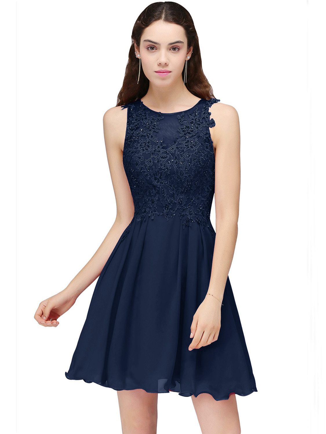 Robe bleu marine courte sale