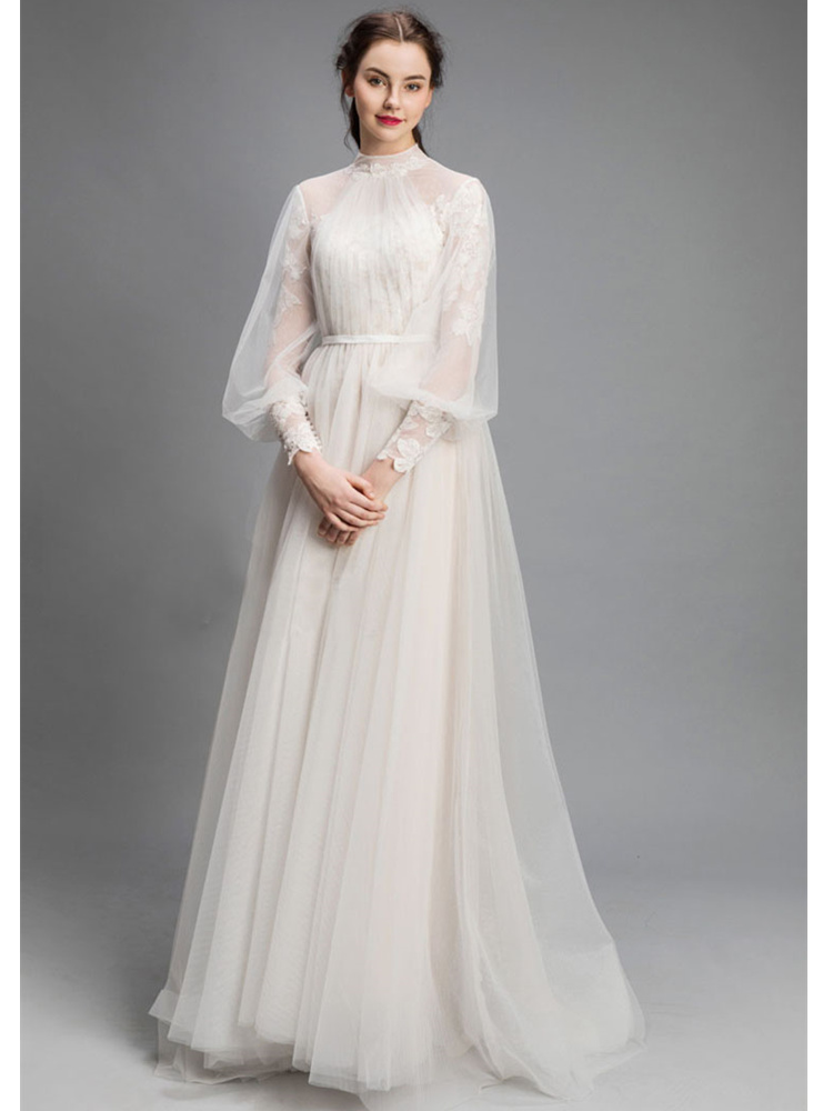 Robe tulle on sale manche longue