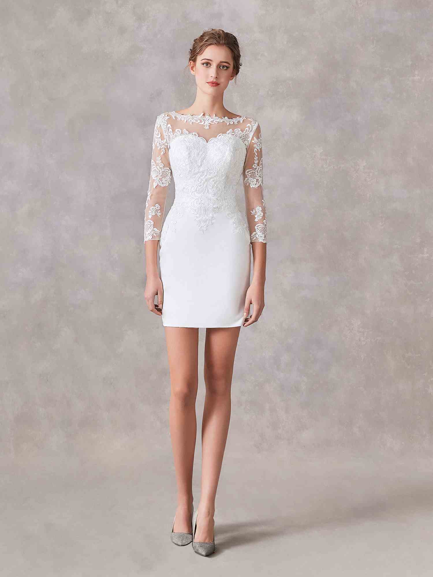 Robe droite store dentelle