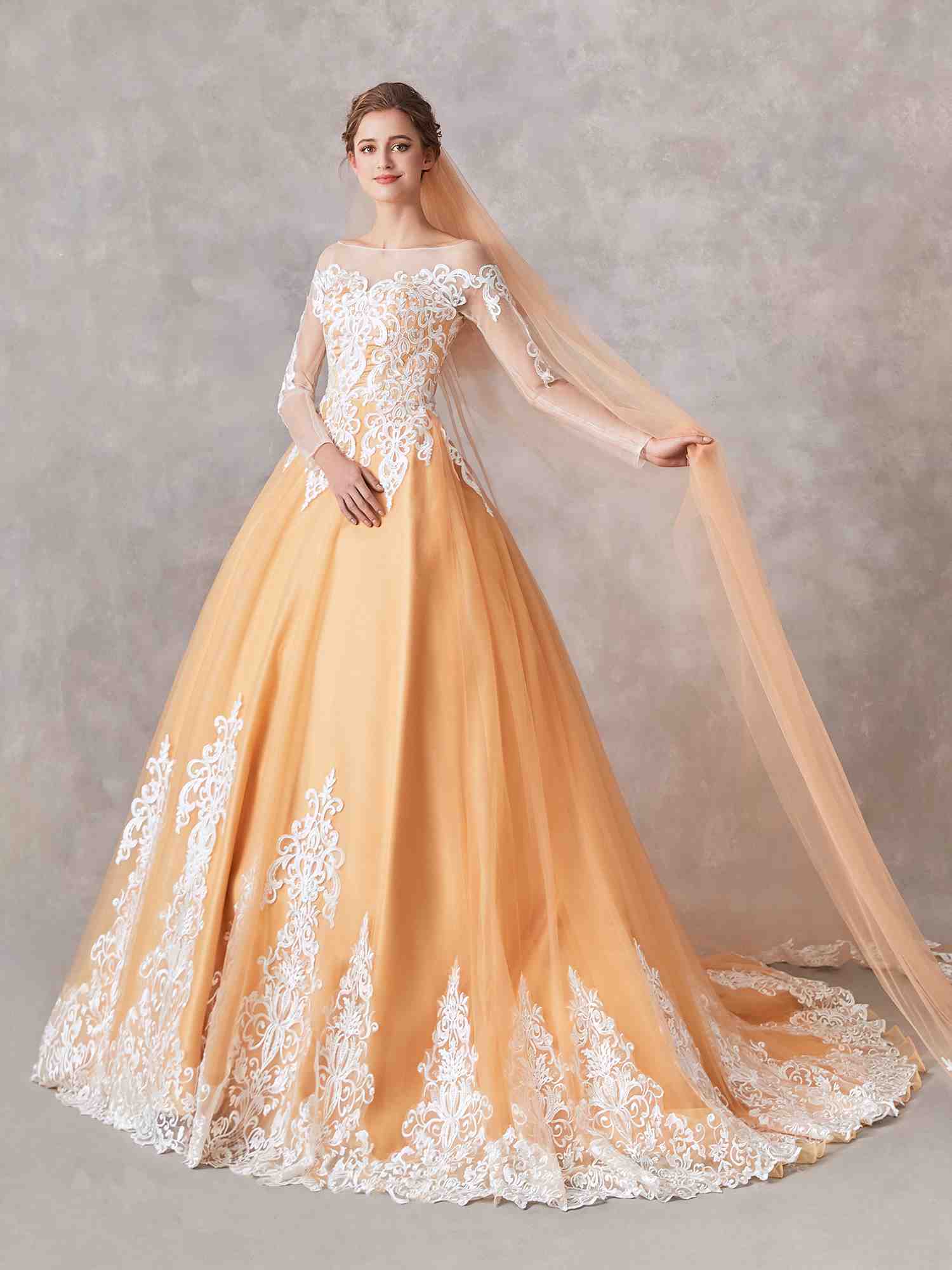 Robe mariée 2025 orange