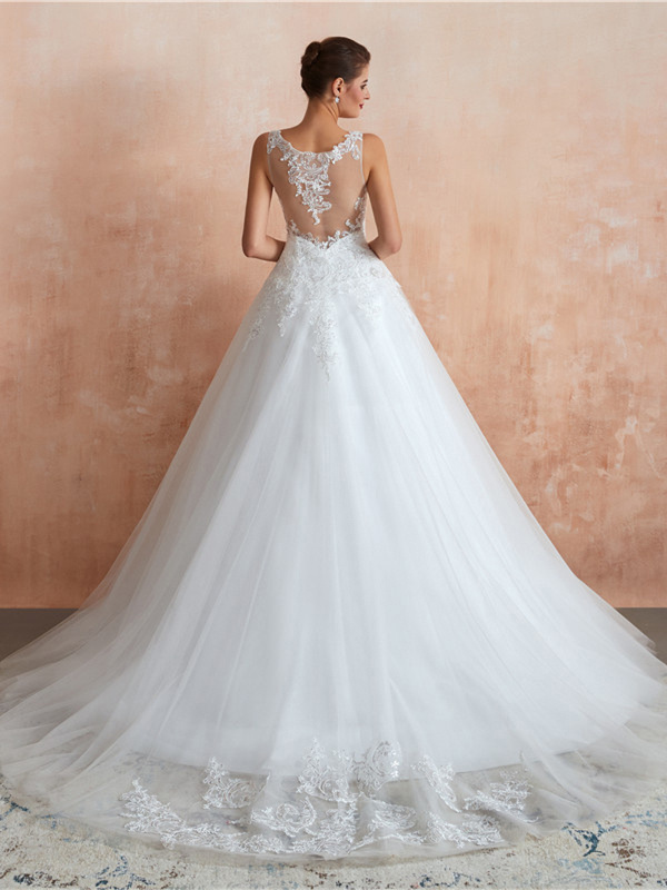 Robe De Mariée Princesse Avec Strass Blanche