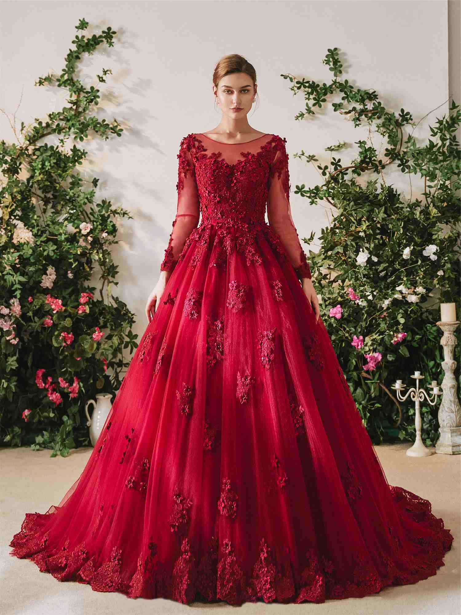 Robe de marie discount rouge