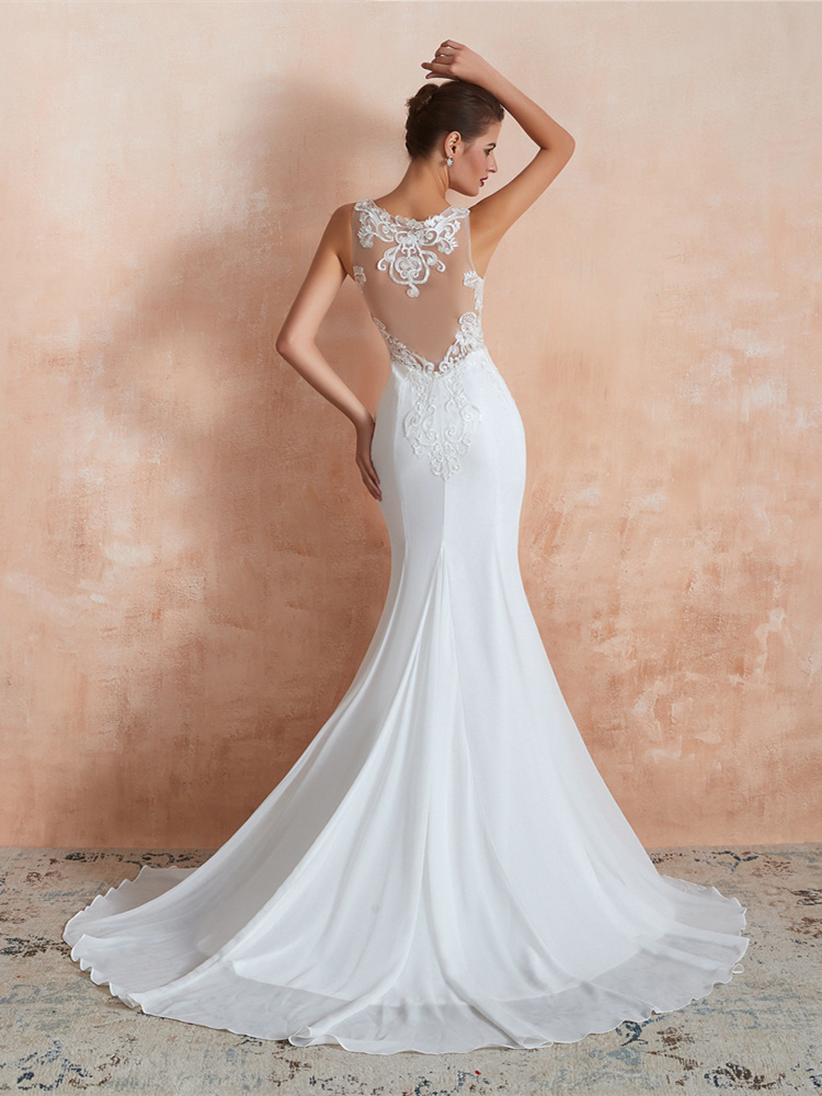 Robe mariée mousseline dentelle 2025