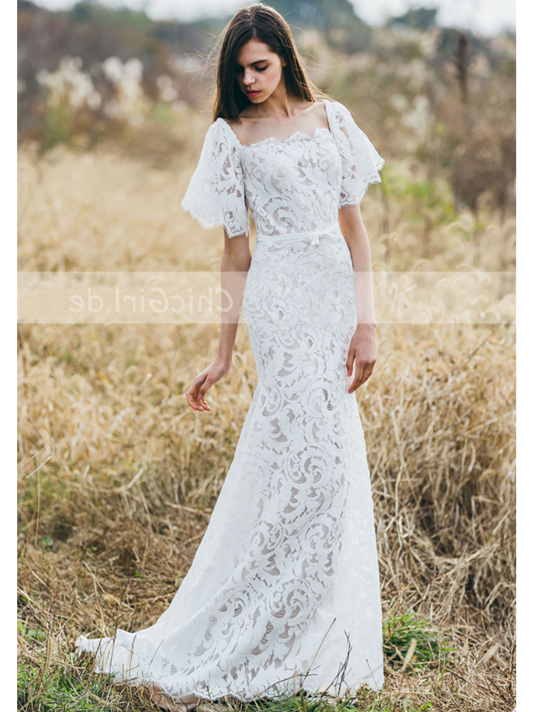 Robe romantique dentelle cheap