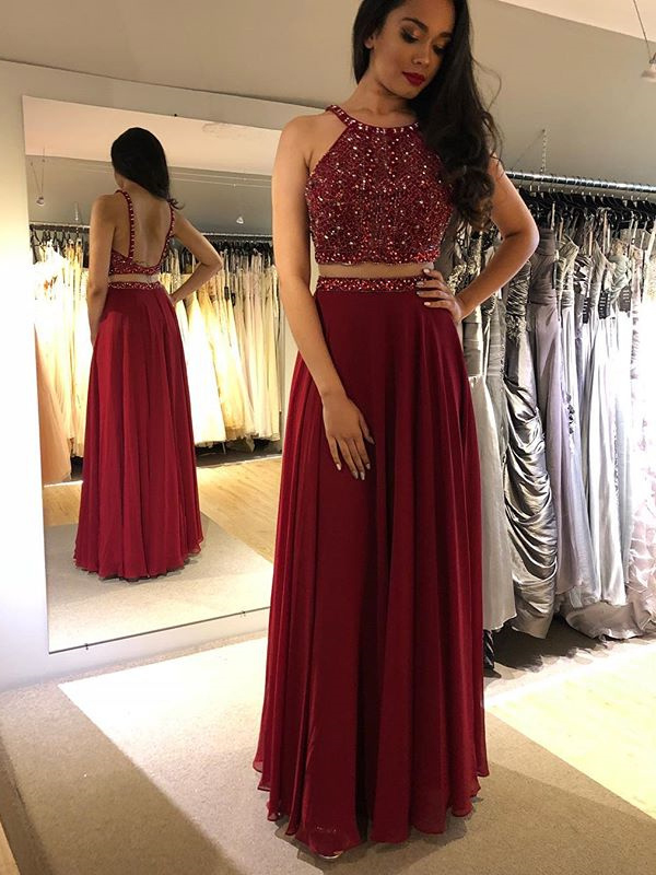Robe de sales soiree deux pieces