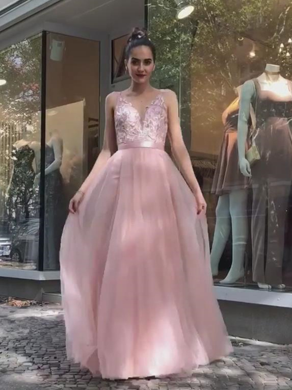 Robe de soirée rose pale longue online