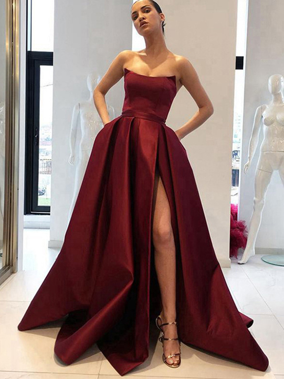 Robe de shop soiree bordeau