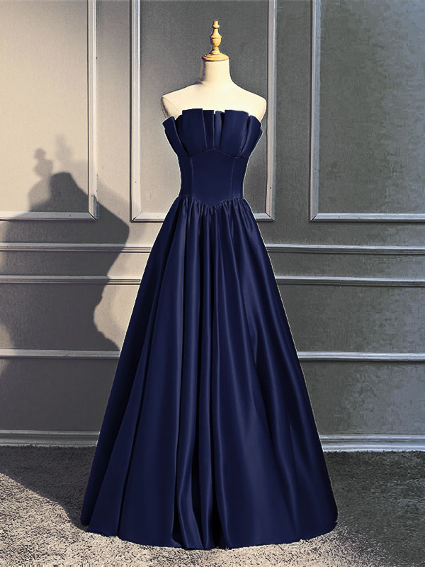 Robe Bustier TEMPTED Bleu Marine Taille L (40/42) – Parfaite Pour Soirée Ou Pin-up