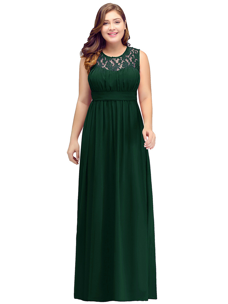 Robe Pour Mariage Grande Taille Longue Bordeaux Mousseline Fluide