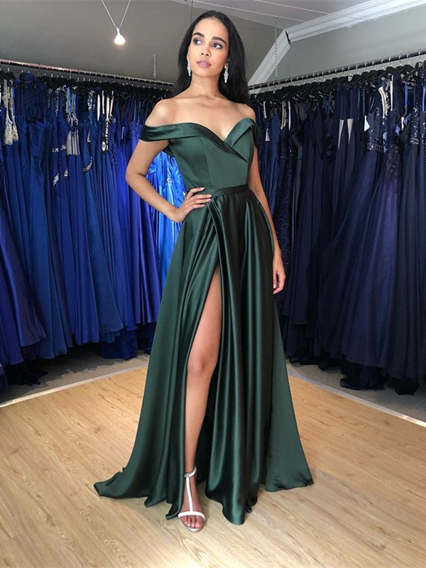Robe soiree vert sapin on sale