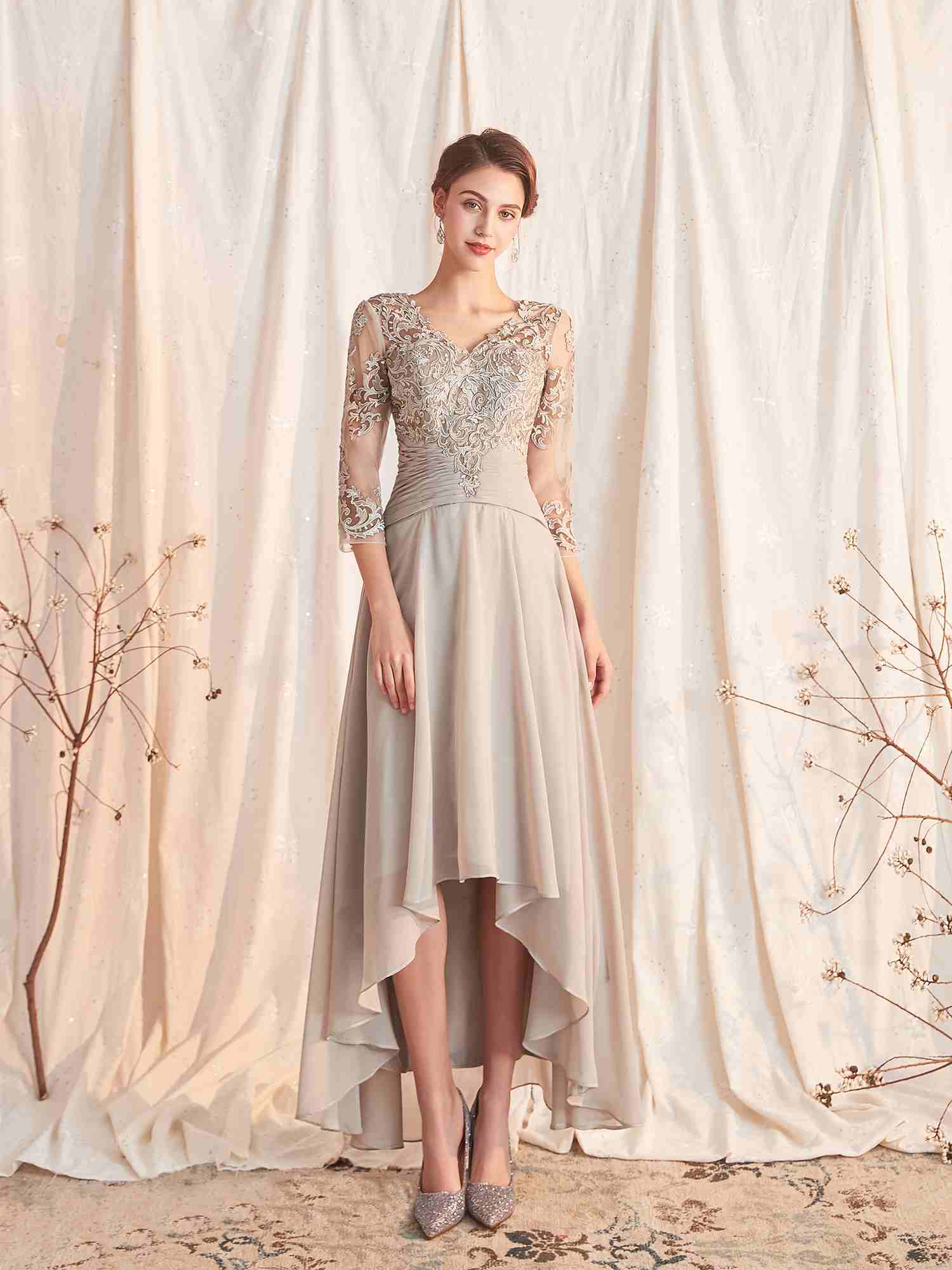 Robe de soirée asymétrique outlet