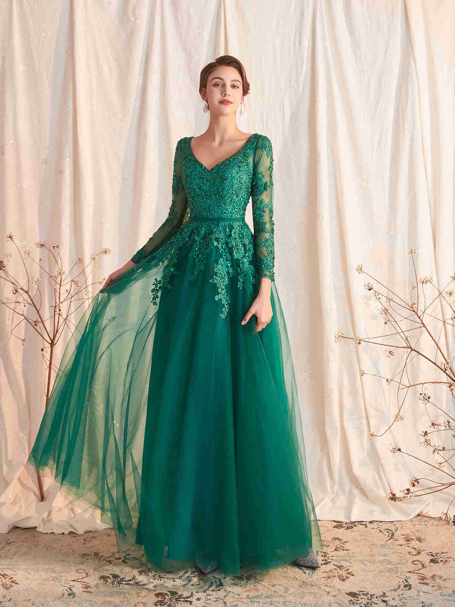 Robe emeraude mariage store