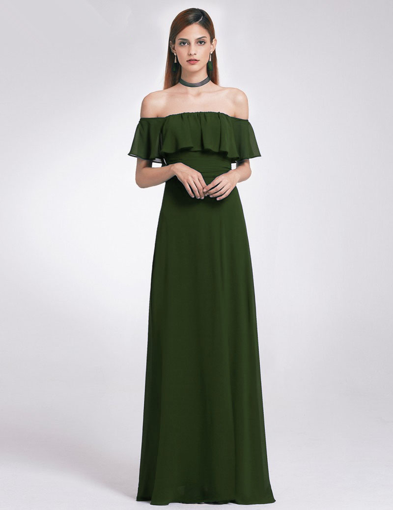Robe longue a epaule dénudée sale