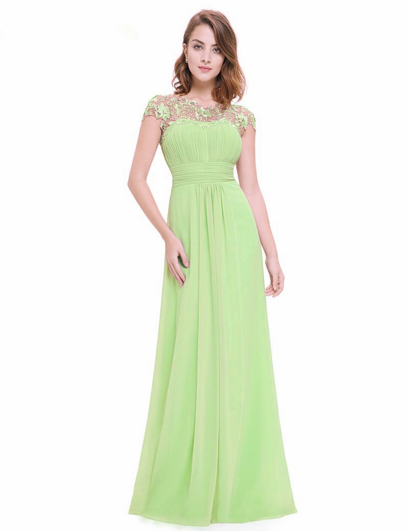 Robe longue vert pastel cheap