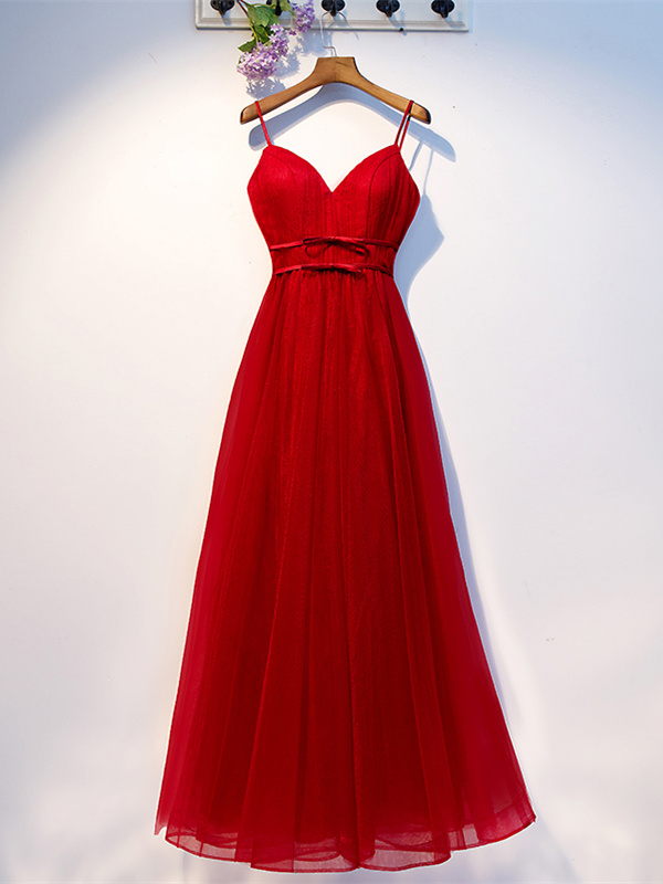 Robe demoiselle dhonneur sale rouge