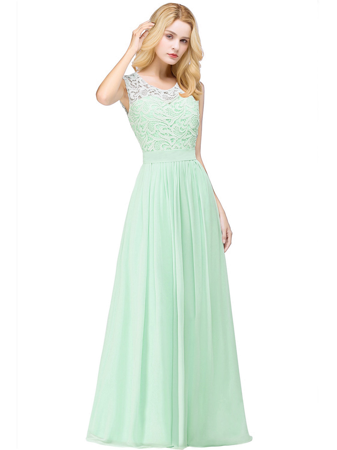 Vert pastel robe hot sale