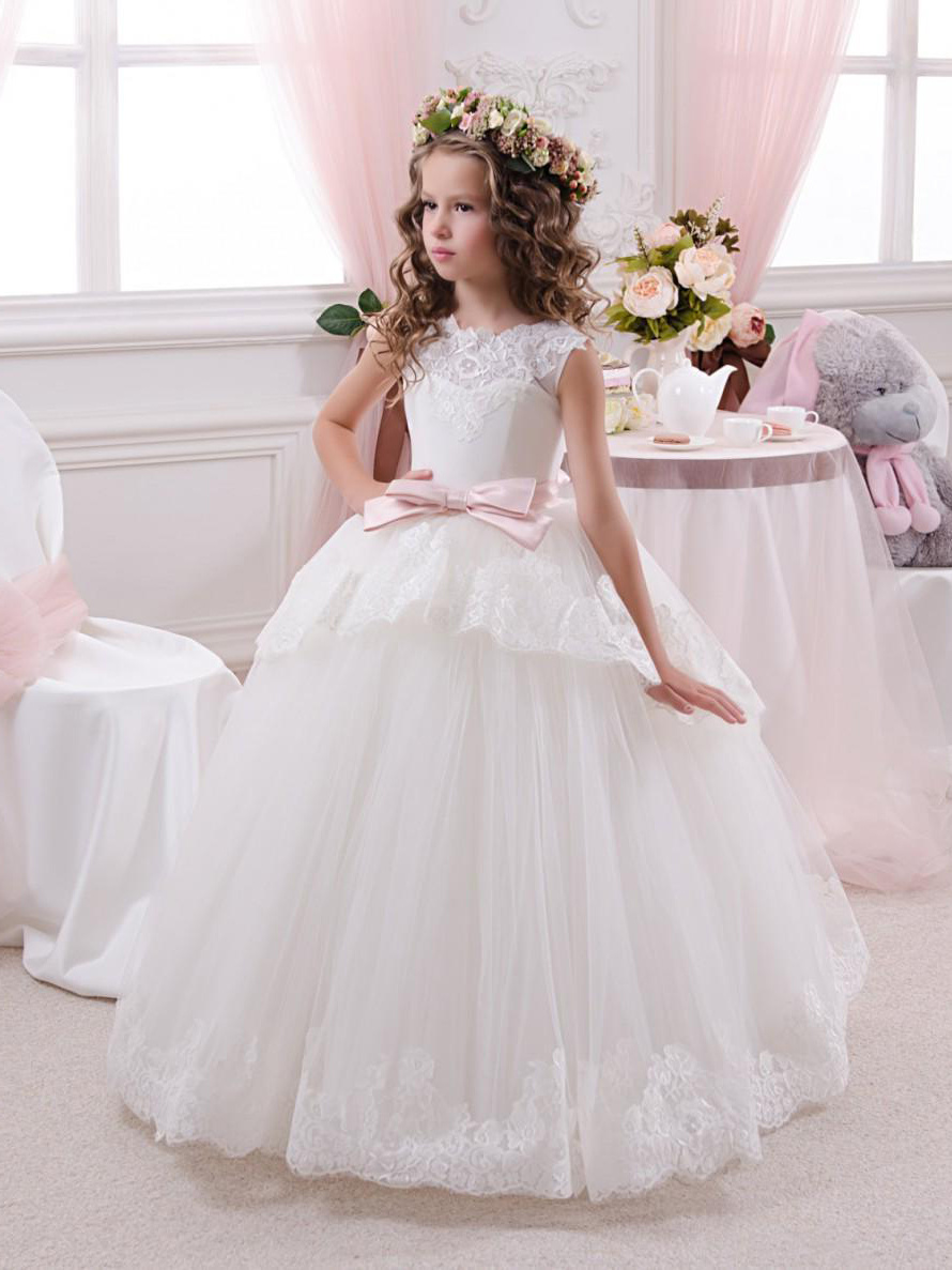 Robe blanche sales dentelle fille