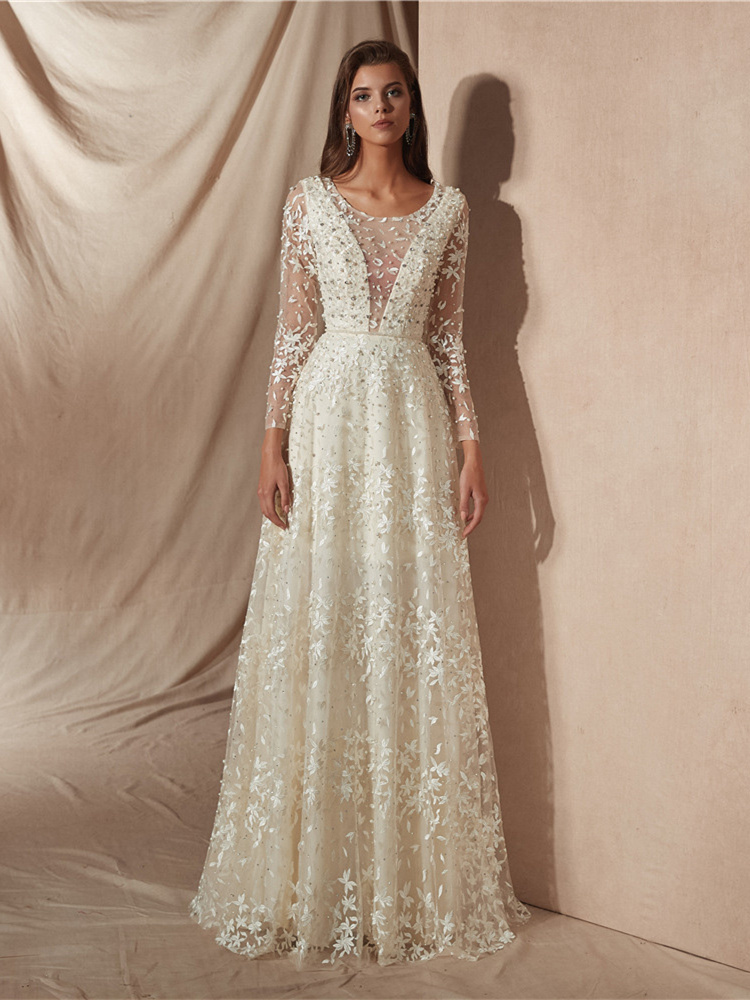 Robe longue blanche mariage civil deals