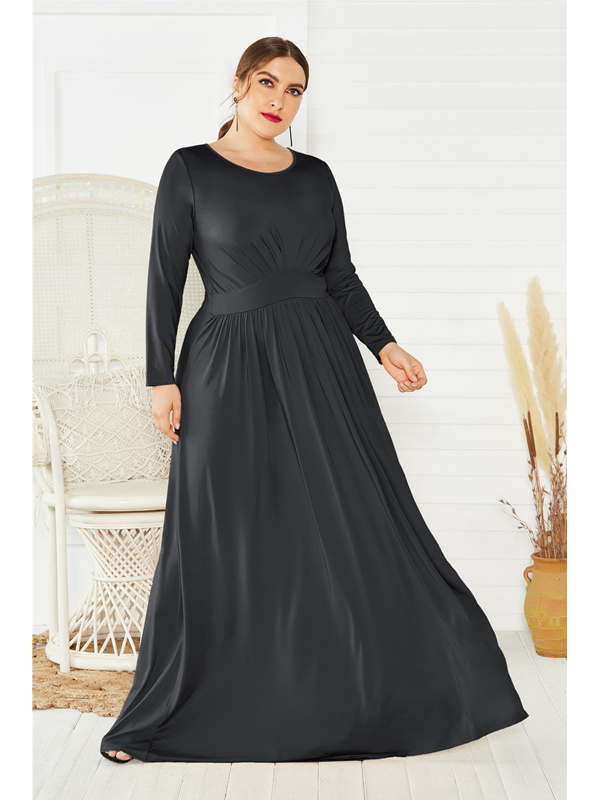 Robe longue noire manches longues cheap