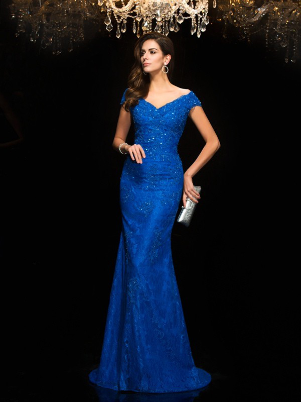 Robe Soirée Bleu Roi  Robe De Soirée Bleu Roi