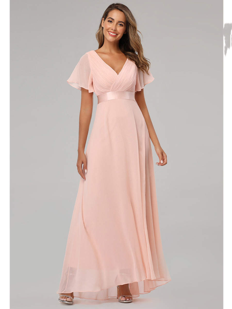 Robe Longue Rose pastel