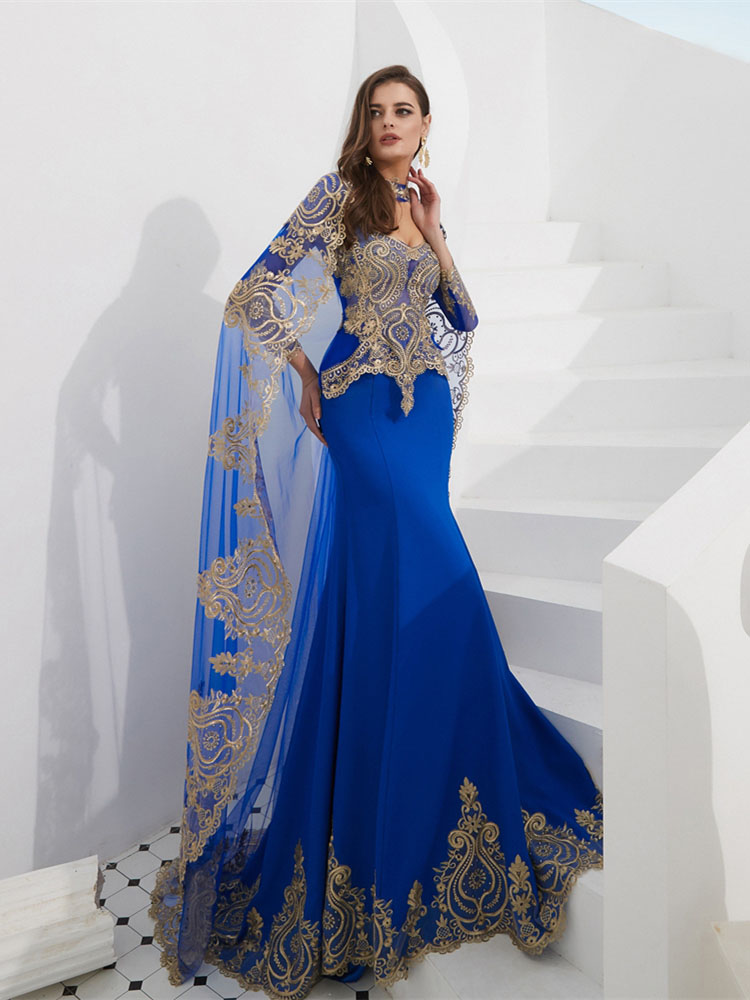 Robe or et bleu store